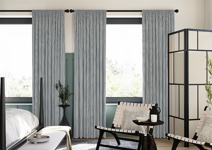 Nautical Stripes, Salt Black - Made to Measure Curtains - Image 3